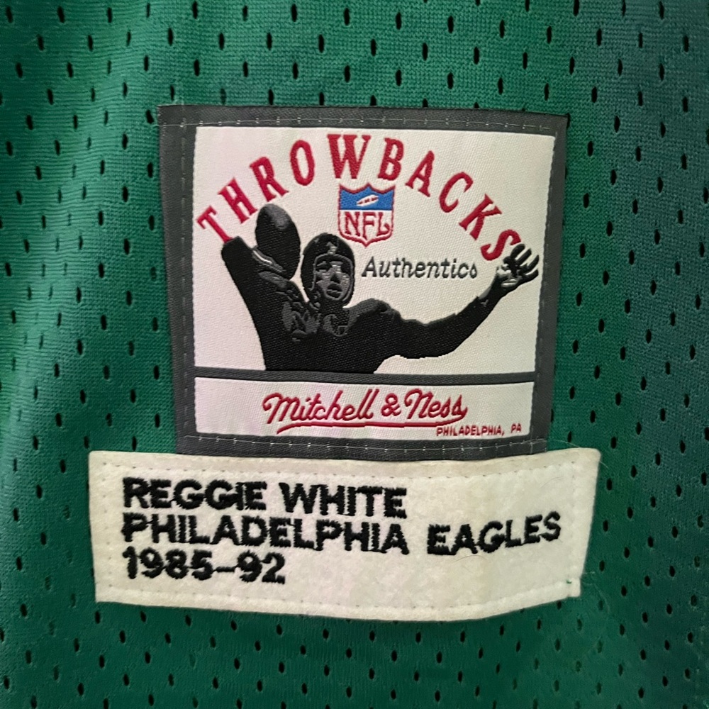 Never worn Reggie White rookie jersey.